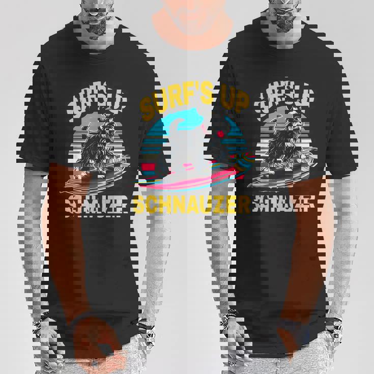 Surf Upchnauzer ファニーグラフィックtシャツ Tシャツ 面白い贈り物
