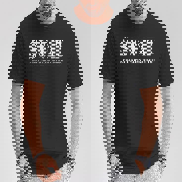 Swat チーム ヴィンテージ ポリス ユニフォーム Tシャツ 面白い贈り物