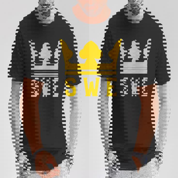 Swe With A Royal Crown スウェーデン Tシャツ 面白い贈り物