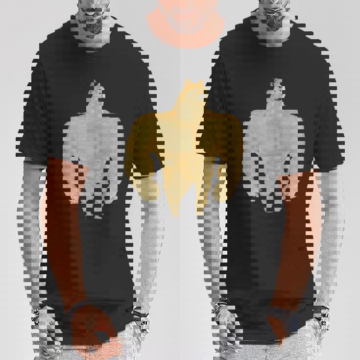 Swole Doge Meme Buff Doge Meme Tシャツ 面白い贈り物