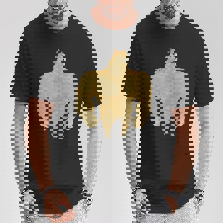 Swole Doge ミームギフトtシャツ Tシャツ 面白い贈り物