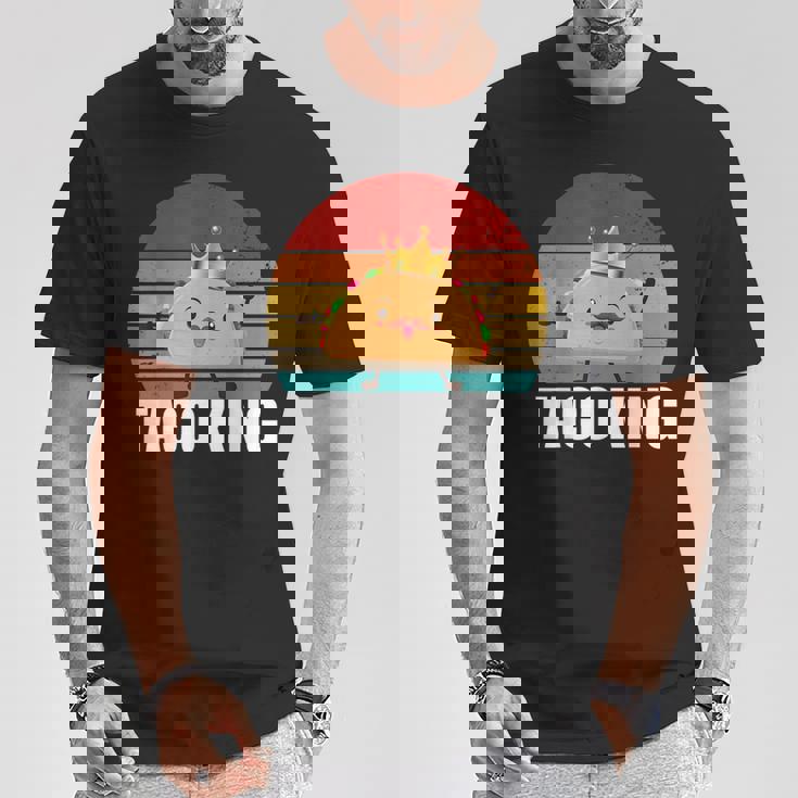 Taco King For Tacos Lover メキシカンタコス ファニー タコス サンセット Tシャツ 面白い贈り物