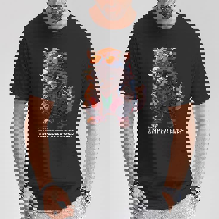 Tanuki Elite Forces No2 タヌキ精鋭部隊 かわいい狸 アニマル 動物 おもしろ 漢字 たぬき Tシャツ 面白い贈り物