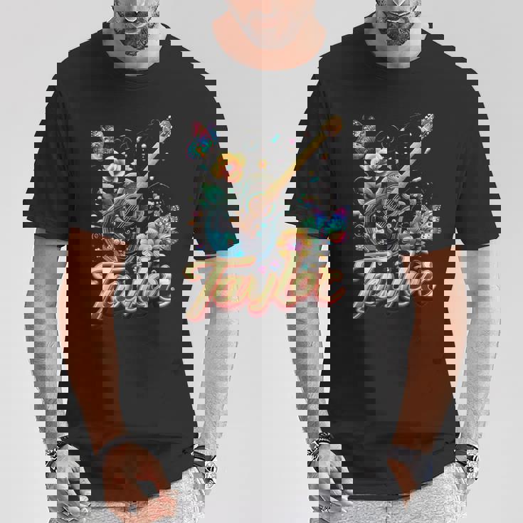 Taylor ファーストネーム I Love Taylor Birthday Girl Groovy 2010年代 Tシャツ 面白い贈り物