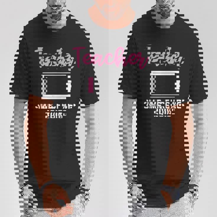 Teacherummer Recharge Required シャツ Tシャツ 面白い贈り物