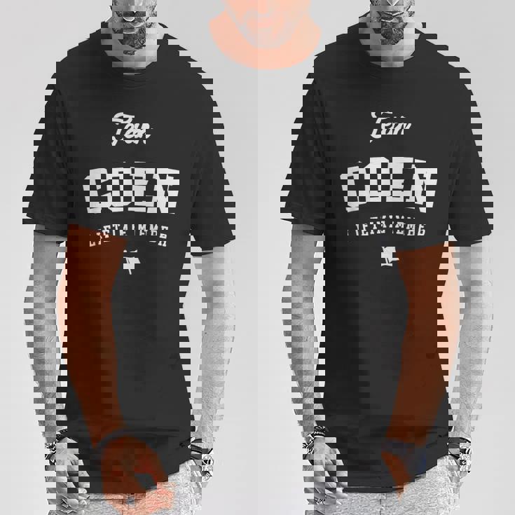 Team Coen ライフタイムメンバー 面白い名前 Coen Tシャツ 面白い贈り物