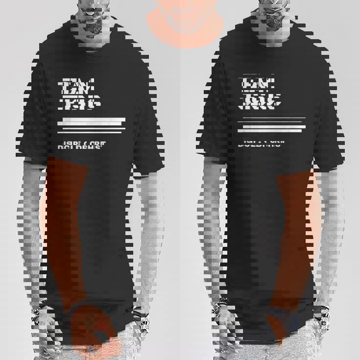 Team Jesus キリストの弟子 詩、聖書、キリスト教徒 Tシャツ 面白い贈り物