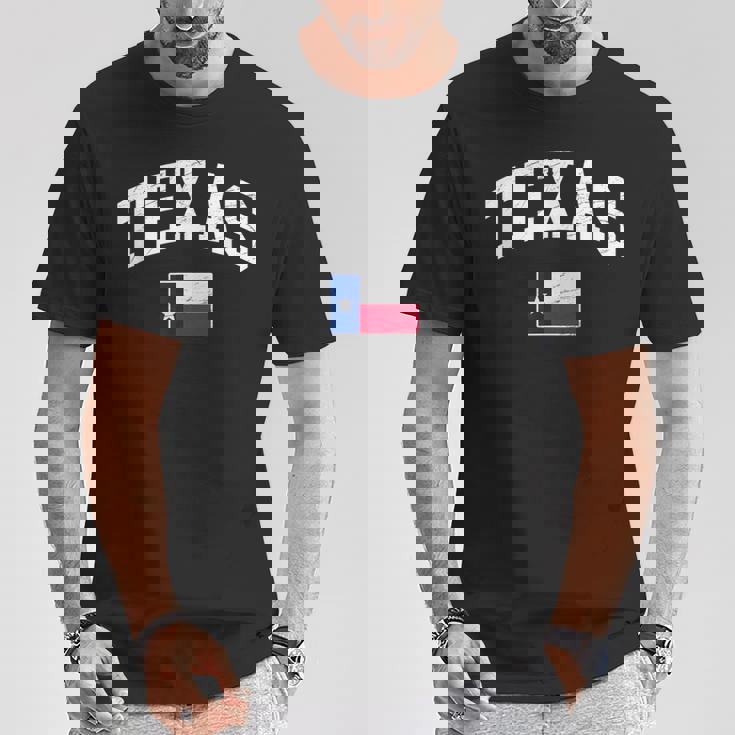 Texas Flag Of Texas Worn Classic Tシャツ 面白い贈り物