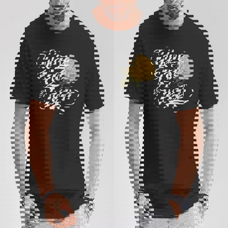 Texasイエローローズイエローローズ Tシャツ 面白い贈り物