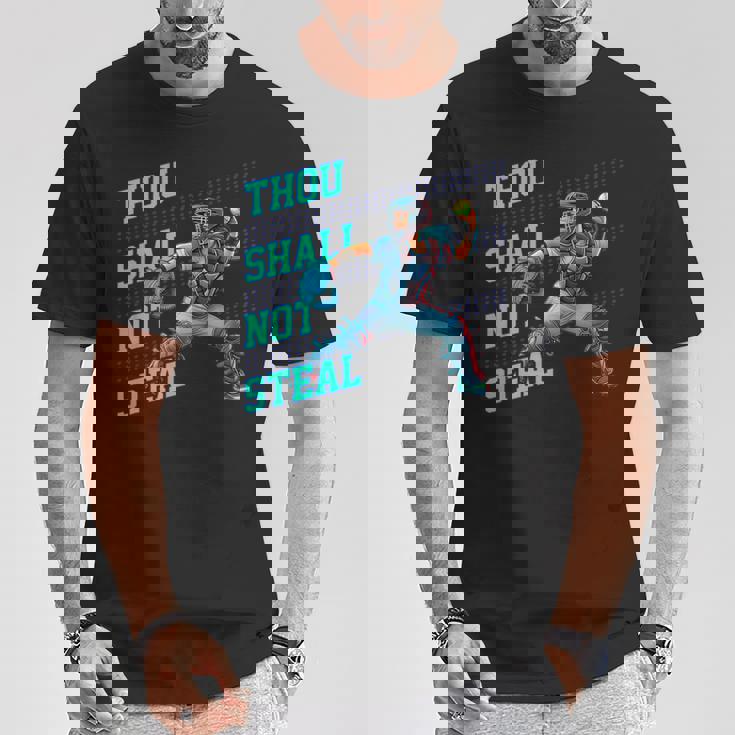 Thouhall Notteal Girls ソフトボールキャッチャー選手名言 Tシャツ 面白い贈り物