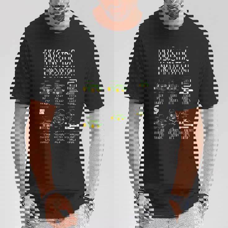 Tractors Things I Do In Mypare Time トラクター ファニー ファーマーズ Tシャツ 面白い贈り物