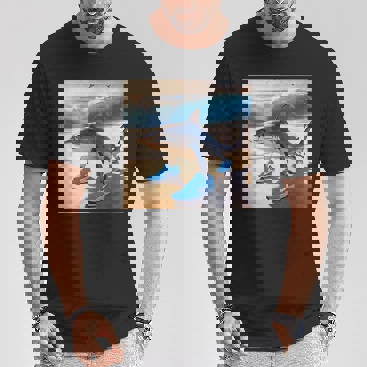 Tralalelo Tralala 面白いサメ イタリアのブレイン ミーム グラフィック Tシャツ 面白い贈り物