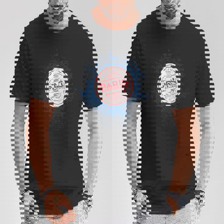 Trendy Parisaint Germain Circle Crest Tシャツ 面白い贈り物