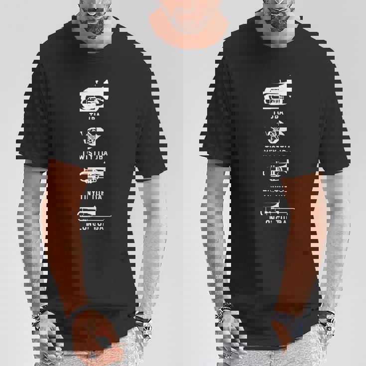 Tuba Twisty Tuba Tiny Tuba ロングチューバマーチングバンドシャツ Tシャツ 面白い贈り物