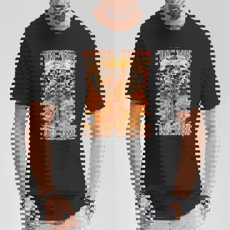 Tung Tung Tungahur イタリアのブレインロット、面白い野球バット Tシャツ 面白い贈り物