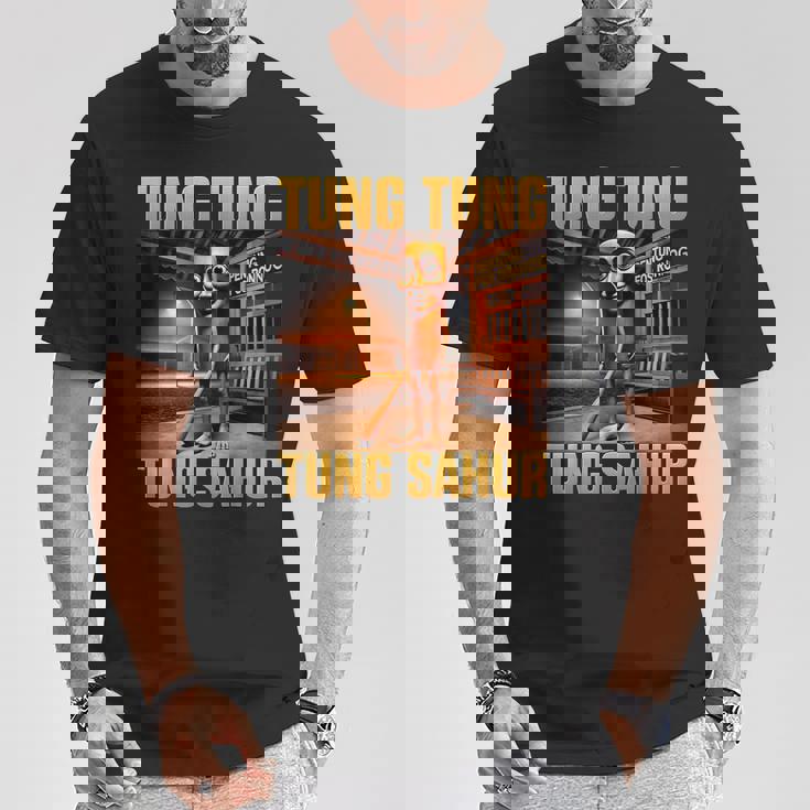 Tung Tung Tungahur Meme Brainrot Tシャツ 面白い贈り物