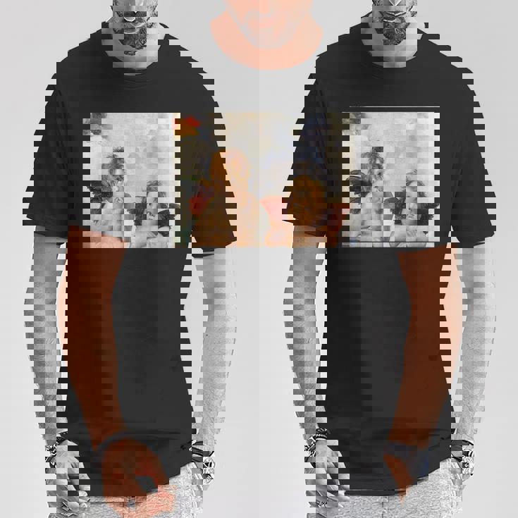 Two Angels Cherubs システィーナ Tシャツ 面白い贈り物