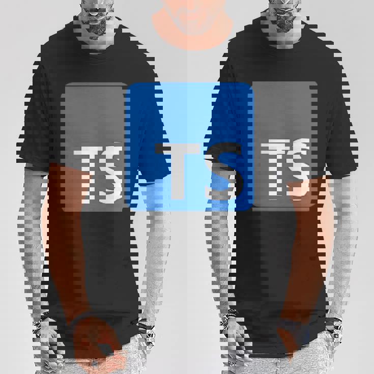 Typescript プログラミングロゴ Tsロゴ プログラマーへのギフトに Tシャツ 面白い贈り物