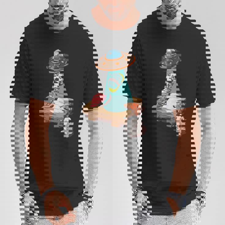 Ufo にさらわれる 寿司 すし たまご サーモン まぐろ Tシャツ 面白い贈り物