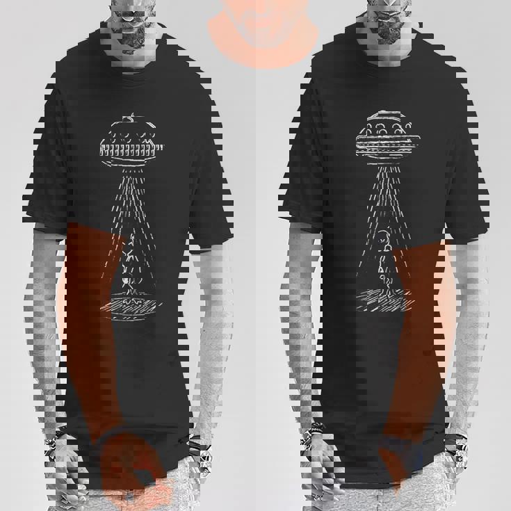 Ufo エイリアンアブダクション Tシャツ 面白い贈り物