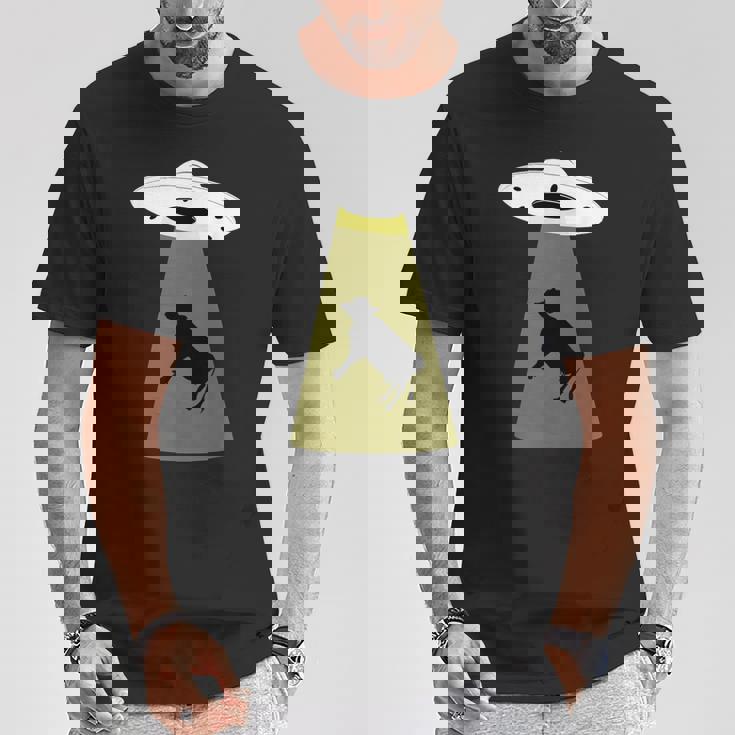 Ufo牛誘拐シャツ Tシャツ 面白い贈り物