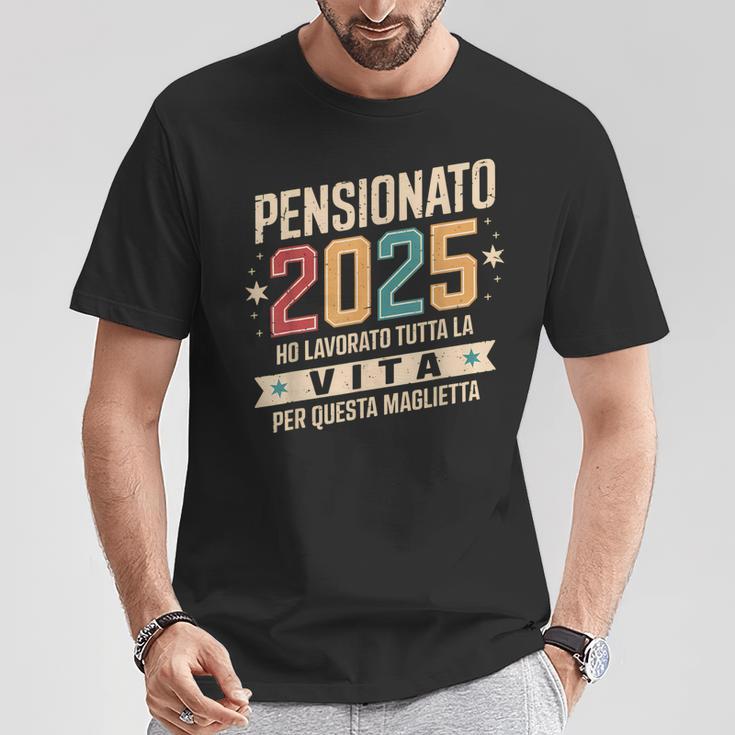 Uomo Pensione Regalo Papà Collega Divertente Pensionato 2025 Maglietta Regalos divertidos