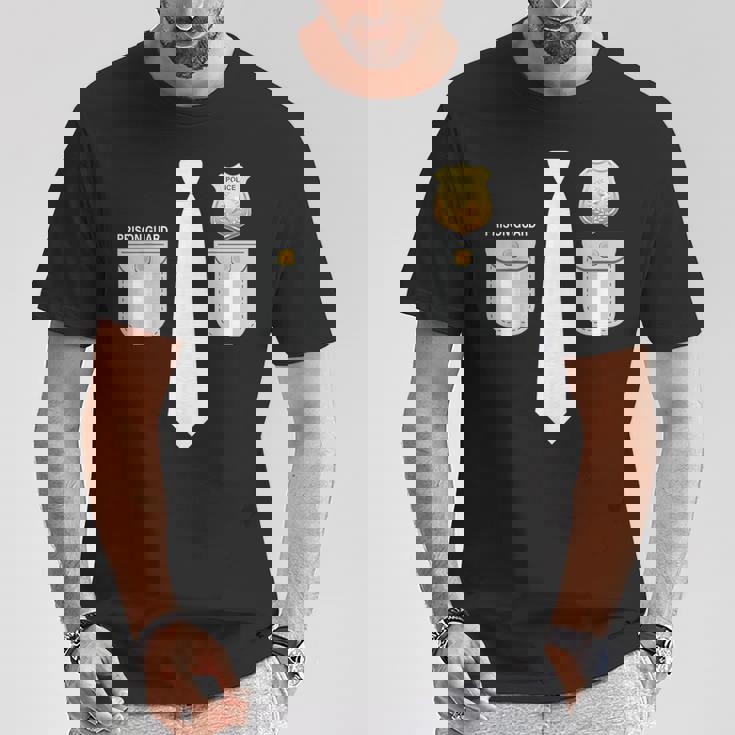 Usa 刑務所警備員コスチューム 矯正ガードユニフォーム Tシャツ 面白い贈り物