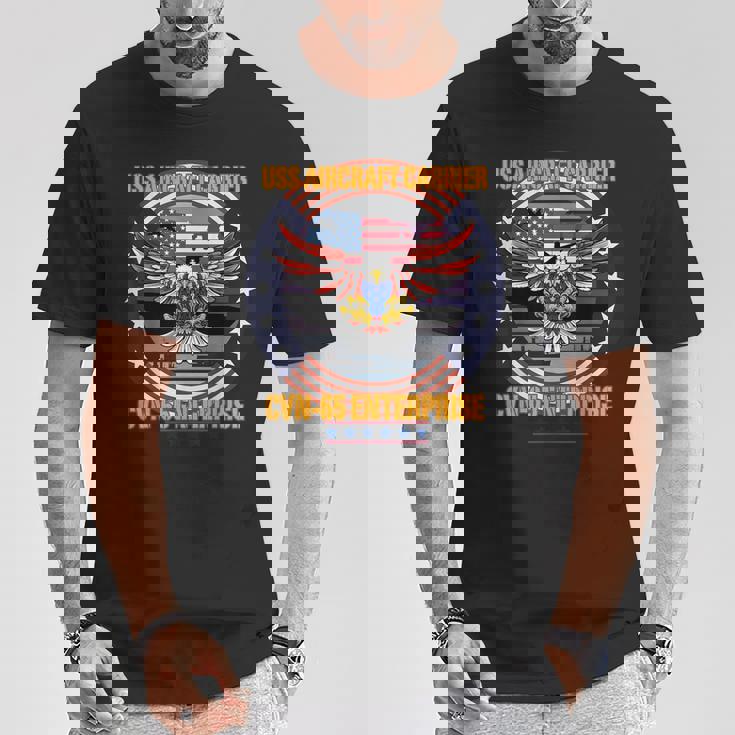 Uss Cvn-65 エンタープライズ、飛行機、航空 Tシャツ 面白い贈り物