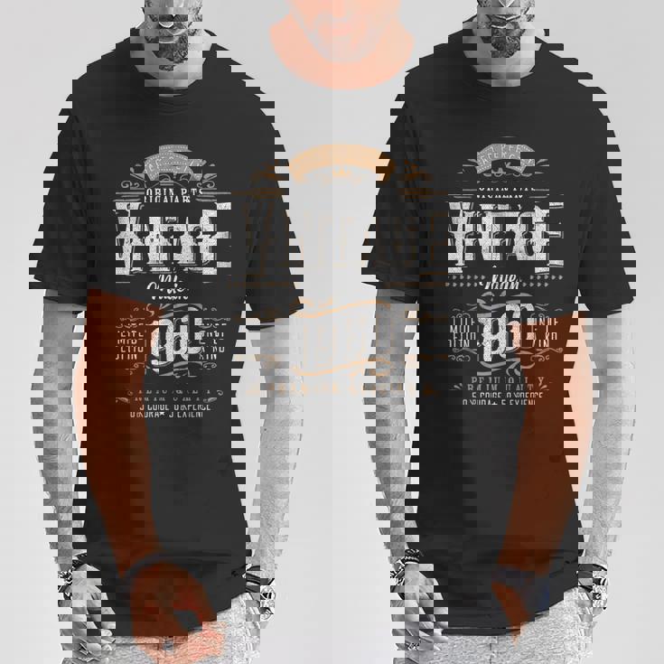 Vintage 1960 65 Regalos De Cumpleaños Es Hombres 65 Años Camiseta unisex Regalos divertidos