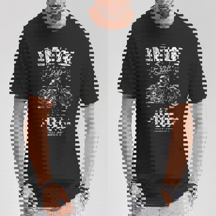 Vintage Born 1965 60Th Birthday クラシック レトロ バイク Tシャツ 面白い贈り物