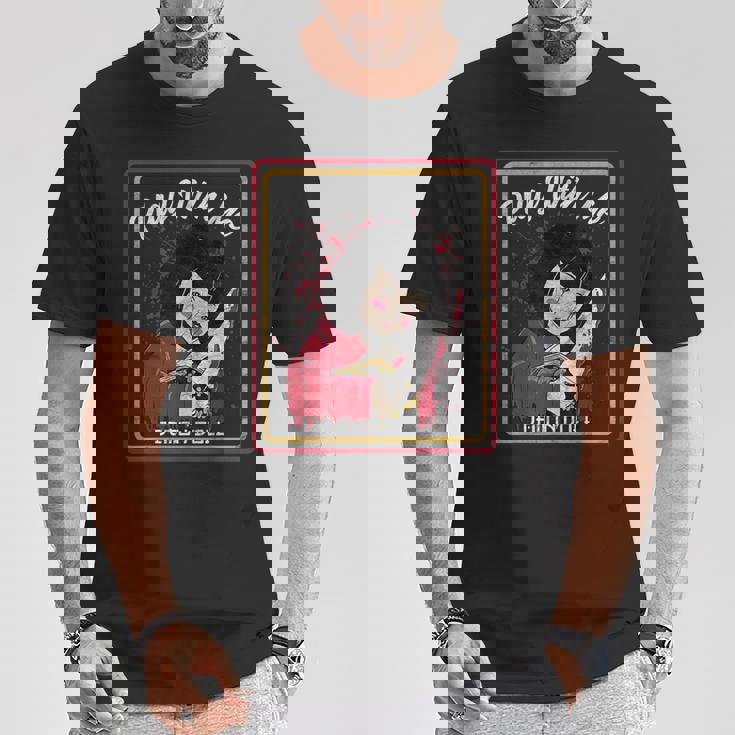 Vintage Horror Play With Me Haunted Ichimatsu Doll Tシャツ 面白い贈り物