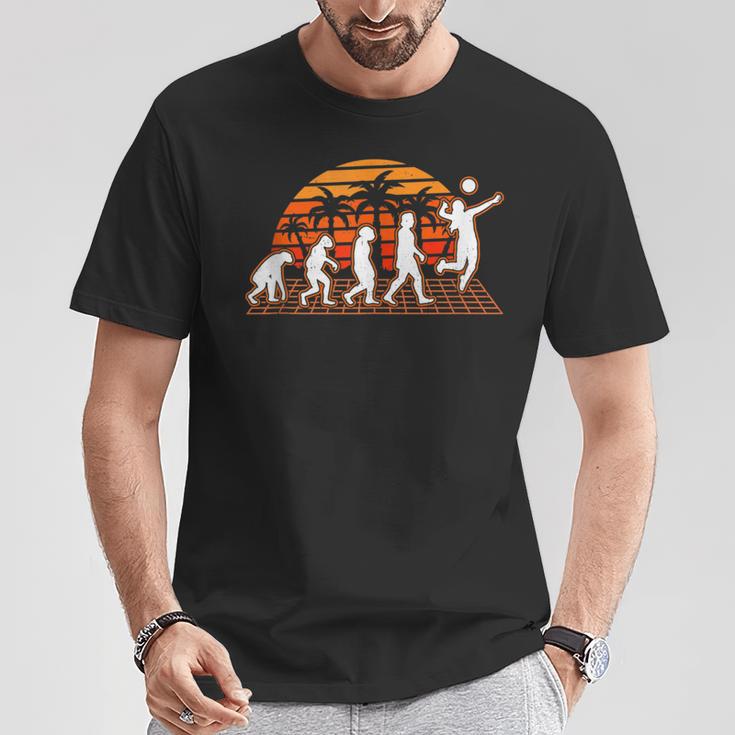 Vóleibol Evolución Retroolleyballoleibol De Playa In Mangas Camiseta unisex Regalos divertidos