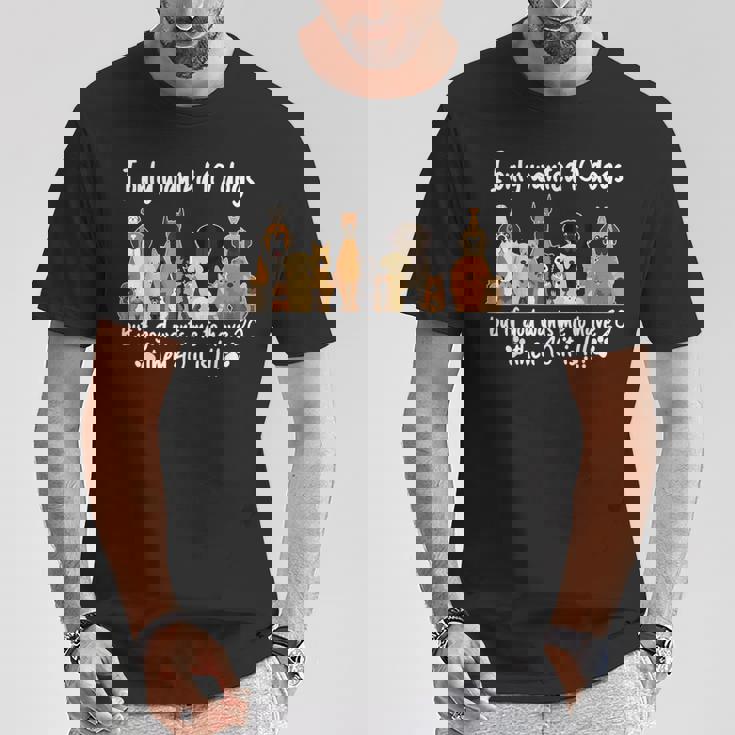 I Wanted Only Wanted 10 Dogs But If God Want Me Have 20 Then 40 Tシャツ 面白い贈り物