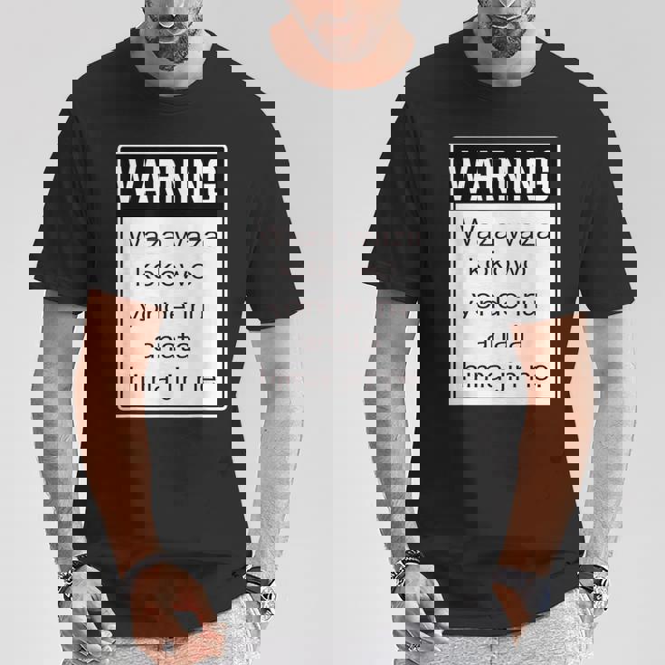 Warning 警告！【Anata Hima Jin】【英語 文字】ローマ字 メッセージ 面白い デザイン Tシャツ 面白い贈り物