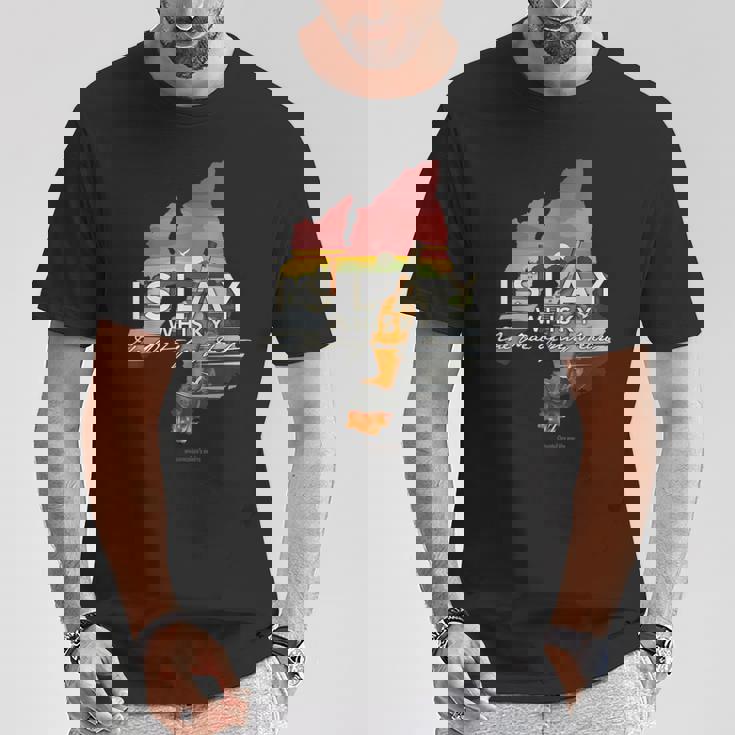 Whisky アイラ島のシングルモルトウイスキー Tシャツ 面白い贈り物