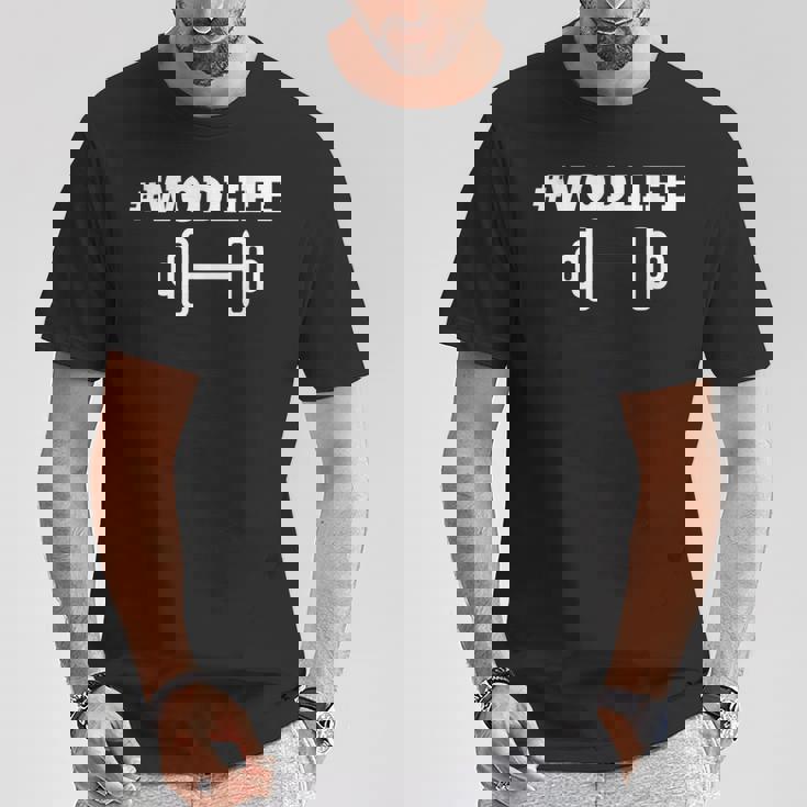 Wod ライフ クロストレーニング ボックス ウェイトリフティング フィットネス 楽しい Tシャツ 面白い贈り物