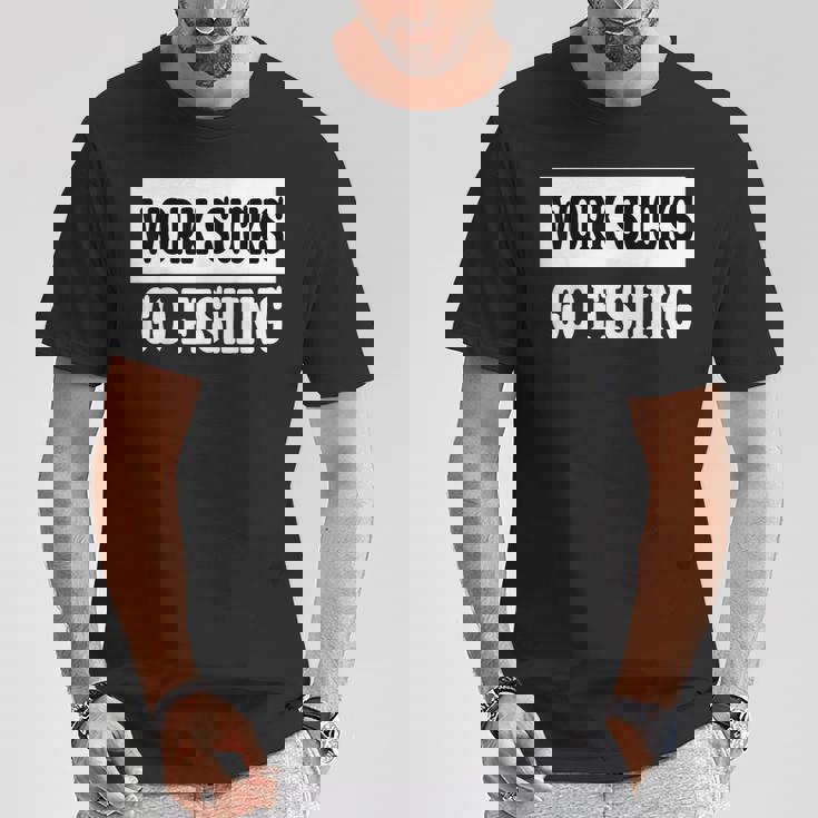 Workucks Go Fishing Tシャツ 面白い贈り物