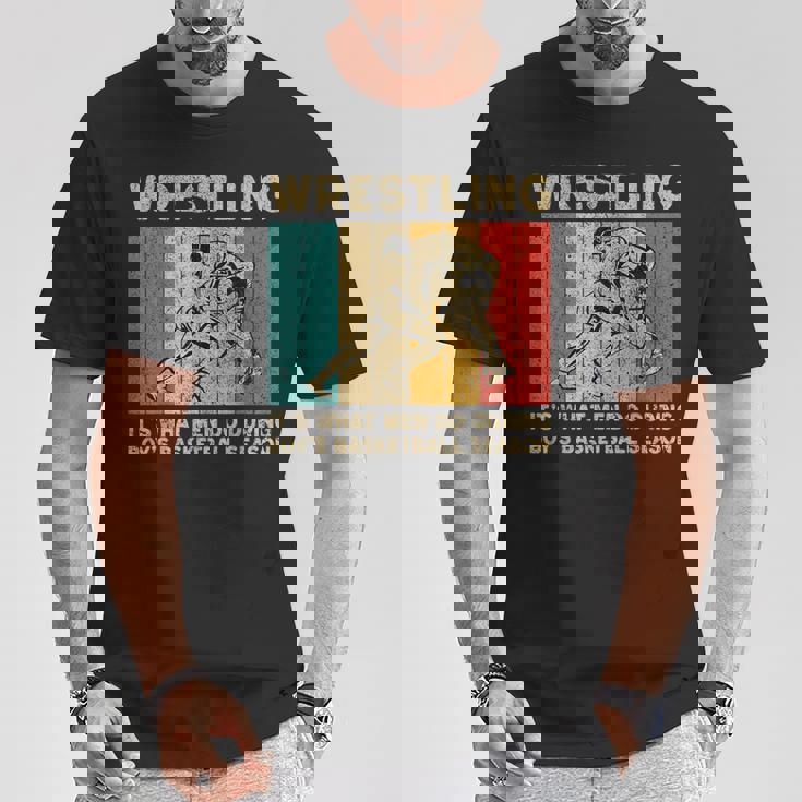 Wrestling It's What Do ビンテージレスリングレスラー Tシャツ 面白い贈り物