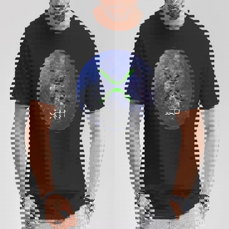 Xrp 極月 リップル 暗号通貨 デジタルコイン Tシャツ 面白い贈り物