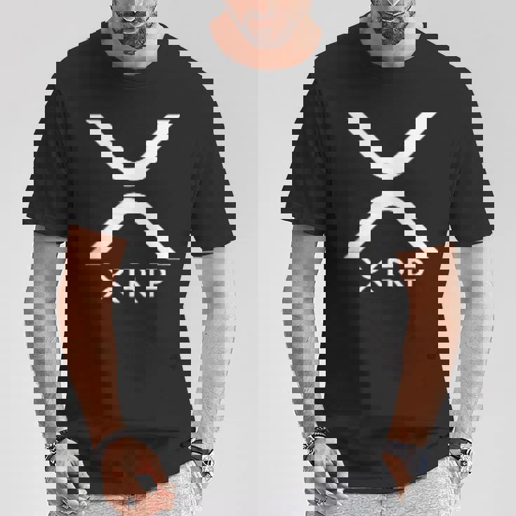 Xrpロゴ暗号通貨暗号 Tシャツ 面白い贈り物