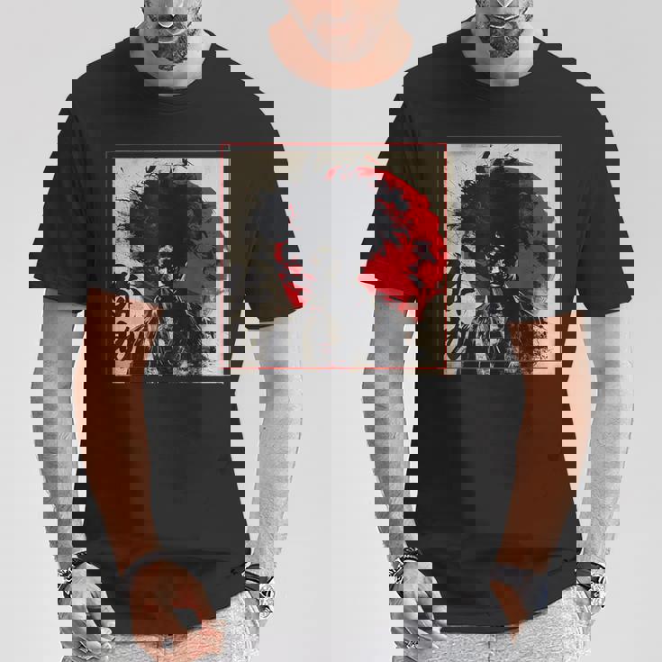 Yasuke アフロサムライ 七徳 武士道コード Tシャツ 面白い贈り物