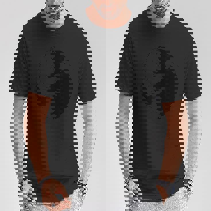 Ying Yang Cat Ying Yang Cat Japanese Tシャツ 面白い贈り物