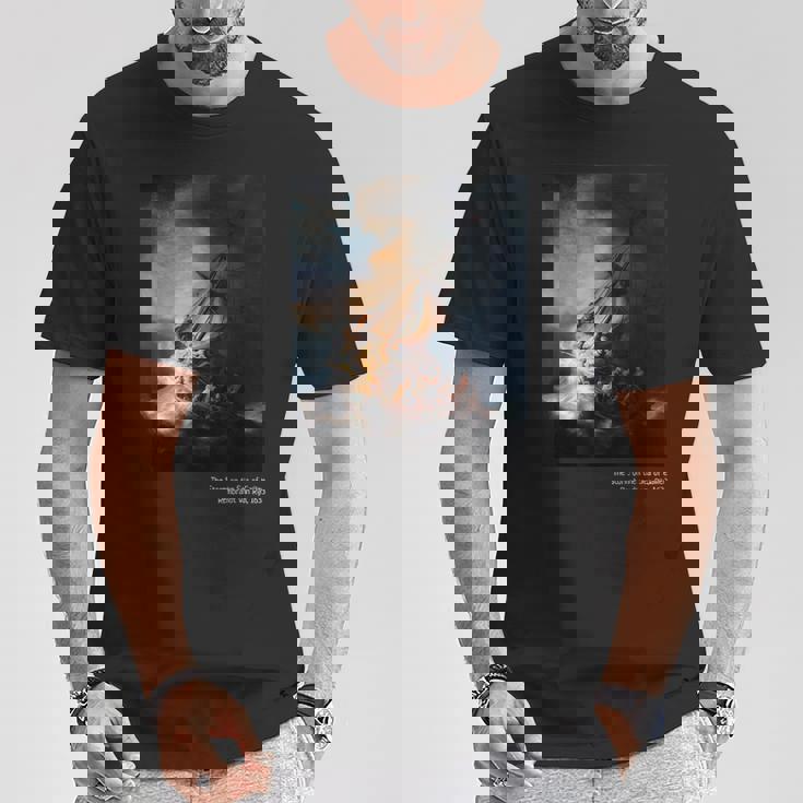 「Thetorm On Theea Of Galilee」ペイントアートtシャツ Tシャツ 面白い贈り物