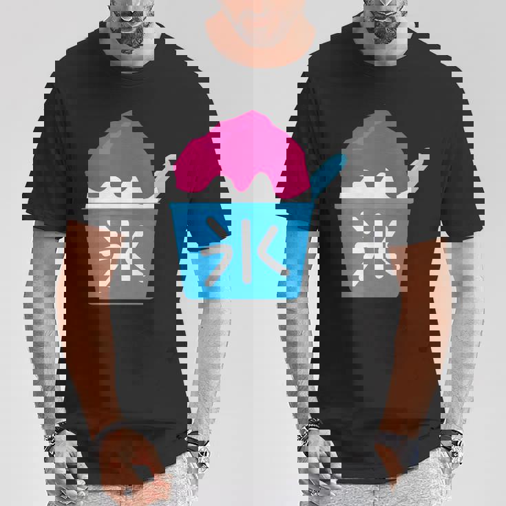 【かき氷】お祭り かきごおり 食べ物 夏服 可愛い 面白い おもしろ シンプル ウケ狙い メンズ キッズ レディース Tシャツ 面白い贈り物