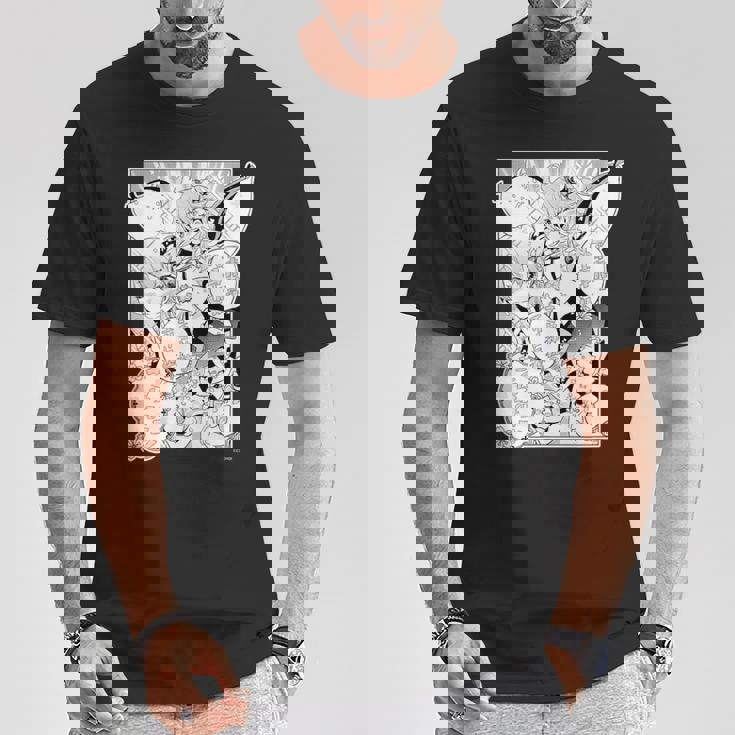 【さくらみこ】『ヤマト神想怪異譚』漫画コマtシャツ（本人セレクト 日本語） Tシャツ 面白い贈り物