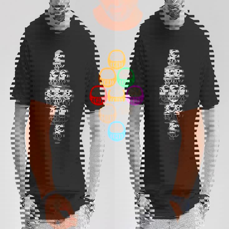 【だるま ナインボール】ビリヤード 必勝 文字入り ネタ ウケ狙い 面白い 球技 おもしろ ポーツ 和柄 お土産 変な Tシャツ 面白い贈り物