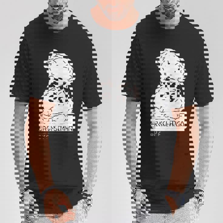 【まんが】クレヨンしんちゃん しんちゃんとシロ Tシャツ 面白い贈り物