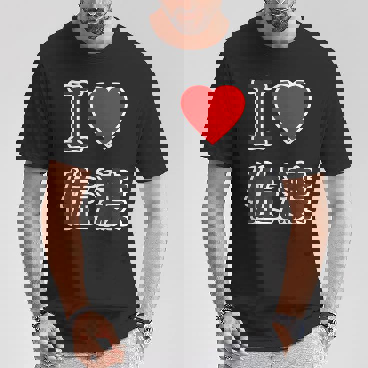 【両面プリント・表裏】アイラブ・佐渡（I Love ハート）佐渡ヶ島 Jimo-T ジモティ 地元愛 面白 Tシャツ 面白い贈り物