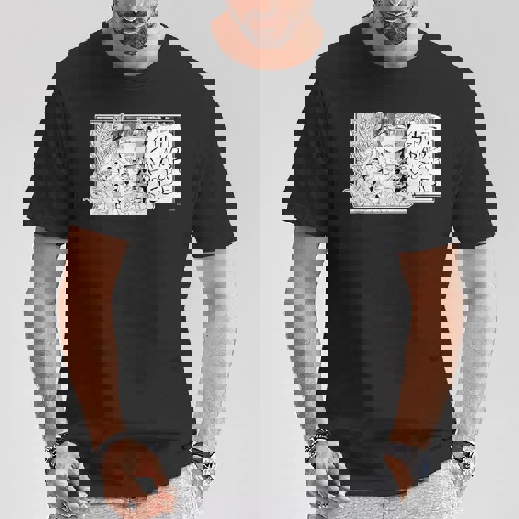 【大神ミオ】『ヤマト神想怪異譚』漫画コマtシャツ（本人セレクト 英語） Tシャツ 面白い贈り物