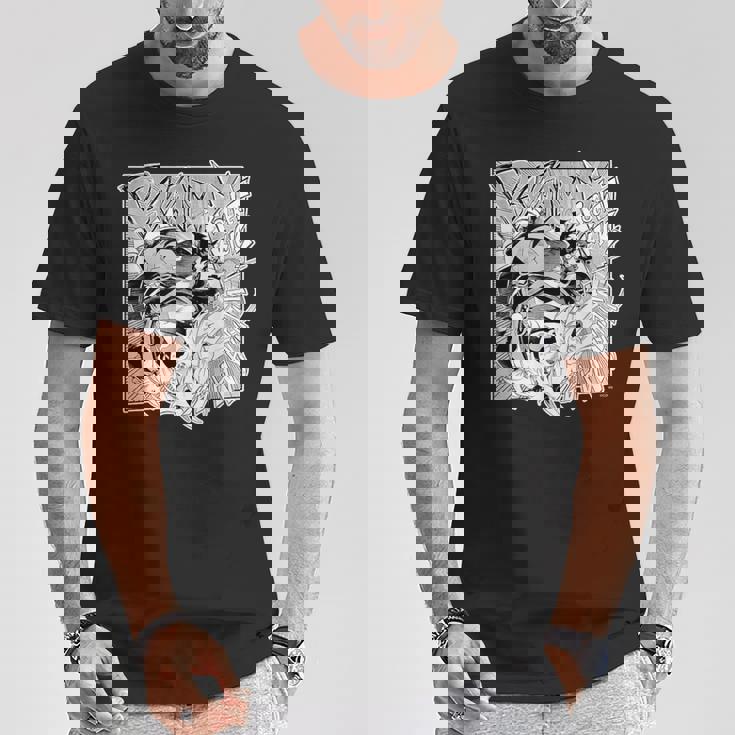 【百鬼あやめ】『ヤマト神想怪異譚』漫画コマtシャツ（本人セレクト 英語） Tシャツ 面白い贈り物